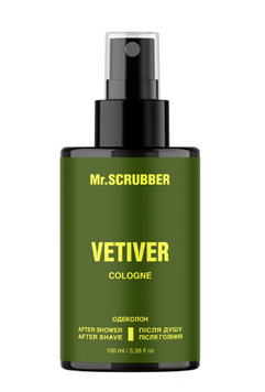 Одеколон після душу, після гоління Vetiver 100 ml Mr.SCRUBBER MS-2602-43 фото