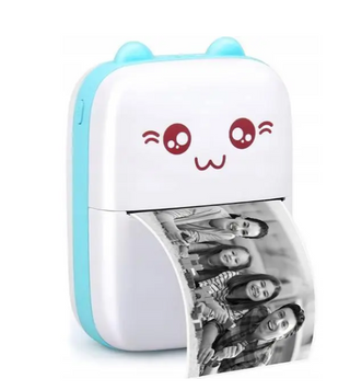 Портативний Mini Printer Blue WW-2403-10 фото