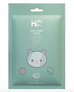 Тканинна маска для обличчя Minimi kids beauty "алое" 3105 фото