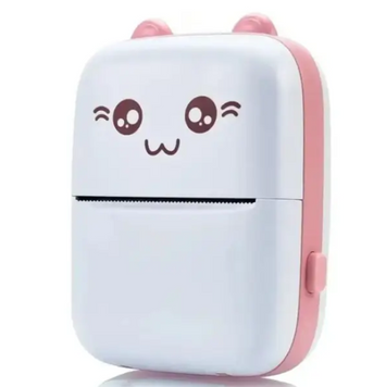 Портативний Mini Printer Pink WW-2403-11 фото