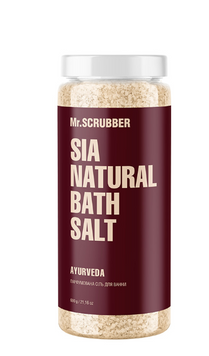 Парфумована сіль для ванни Sia Natural Bath Salt Ayurveda Mr.SCRUBBER 600g MS-1507-63 фото