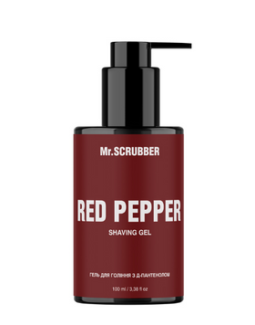 Гель для гоління з д-пантенолом Red Pepper 100ml Mr.SCRUBBER MS-2602-47 фото