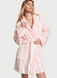 Халат теплий Victoria's Secret рожевий\білий M\L PP-1803-112 фото 1