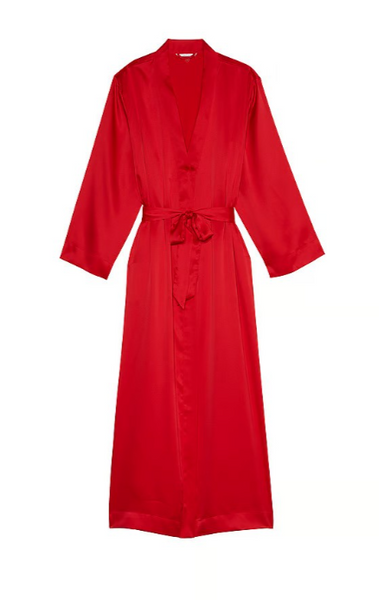 Сатиновий халат Victoria's Secret Satin Flounce Robe XL\XXL PP-1803-135 фото