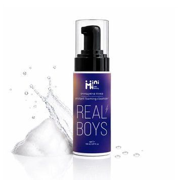 Очищуюча пінка для обличчя MiniMi REAL BOYS, 150ml 10116 фото