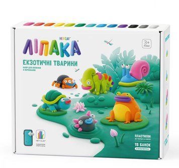 Меганабір пластиліну Екзотичні тварини ЛІПАКА 15025-UA01 2703 фото