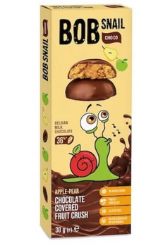 Цукерки у молочному шоколаді Bob Snail яблуко-груша, 30 г SS-1331-702 фото