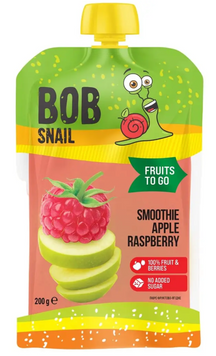 Пюре фруктове Bob Snail Смузі Яблуко-Малина пастеризоване 200 г ss-1331-390 фото