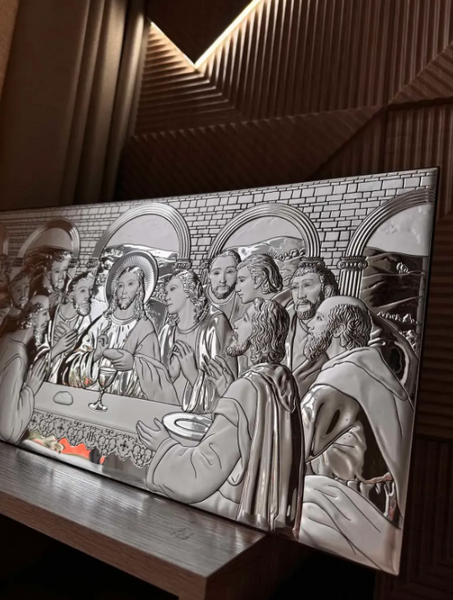 Ікона срібна Тайна вечеря (код AE 0290 5S) 56*28 см TT-2103-12 фото