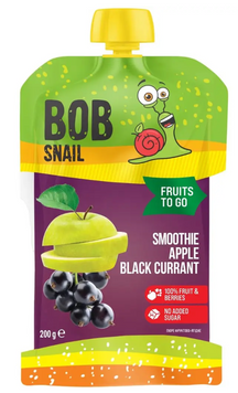Пюре фруктове Bob Snail Смузі Яблуко-Чорна смородина пастеризоване 200 г ss-1331-392 фото