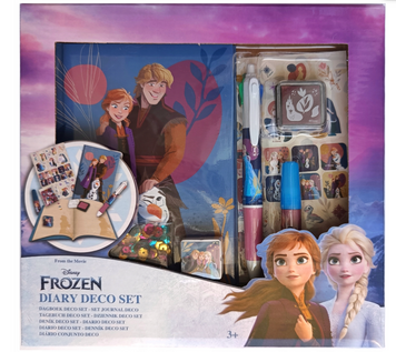 ЩОДЕННИК ''Frozen""З РУЧКОЮ ТА НАЛІПКАМИ ДЛЯ ДЕКОРАЦІЇ БЛИСКІТКАМИ ww-2403-120 фото