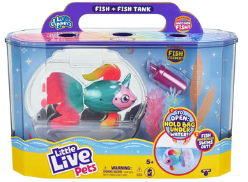 Іграшкова рибка з акваріумом Little Live Pets Lil' Dippers Fantasea ww-2403-125 фото
