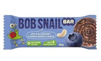 Bob Snail фруктово-горіховий батончик яблуко-чорниця-кеш'ю-кріспи кіноа 35г 4190 фото